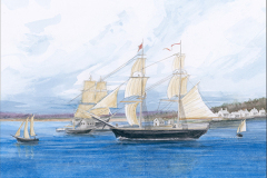 Paul Cuffe was strongly opposed to slavery. In 1810, he sailed past Westport Point in Traveller on his way to Africa. He wanted to see how he might help the African people find alternatives to being sold as slaves.